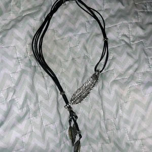 Leather cord necklace